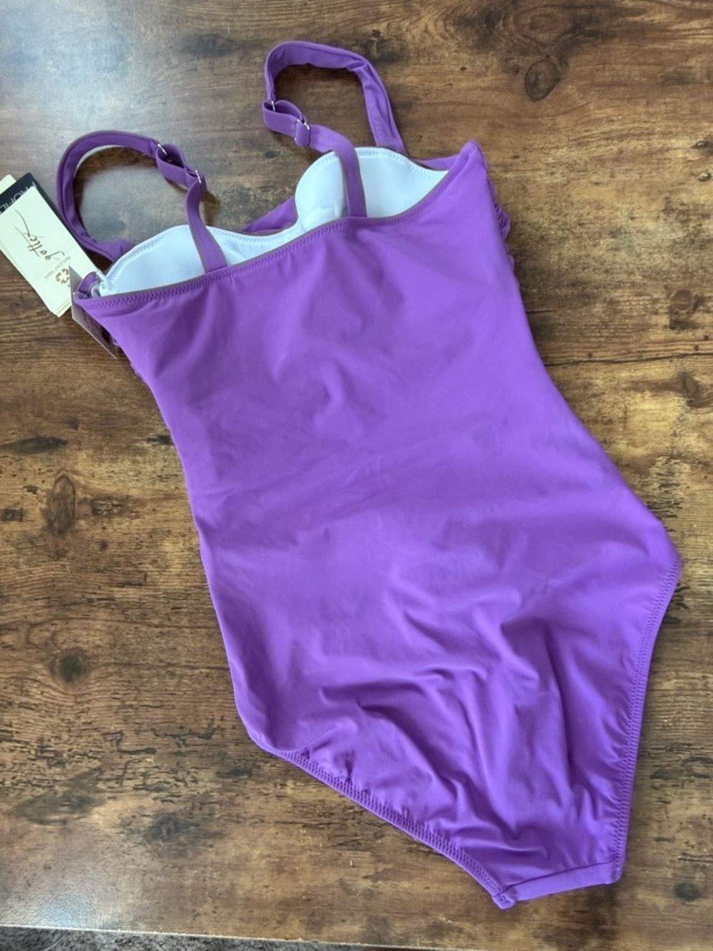 Profile By Gottex Purple Ruched One-Piece Swimsuit - Picture 6 of 8